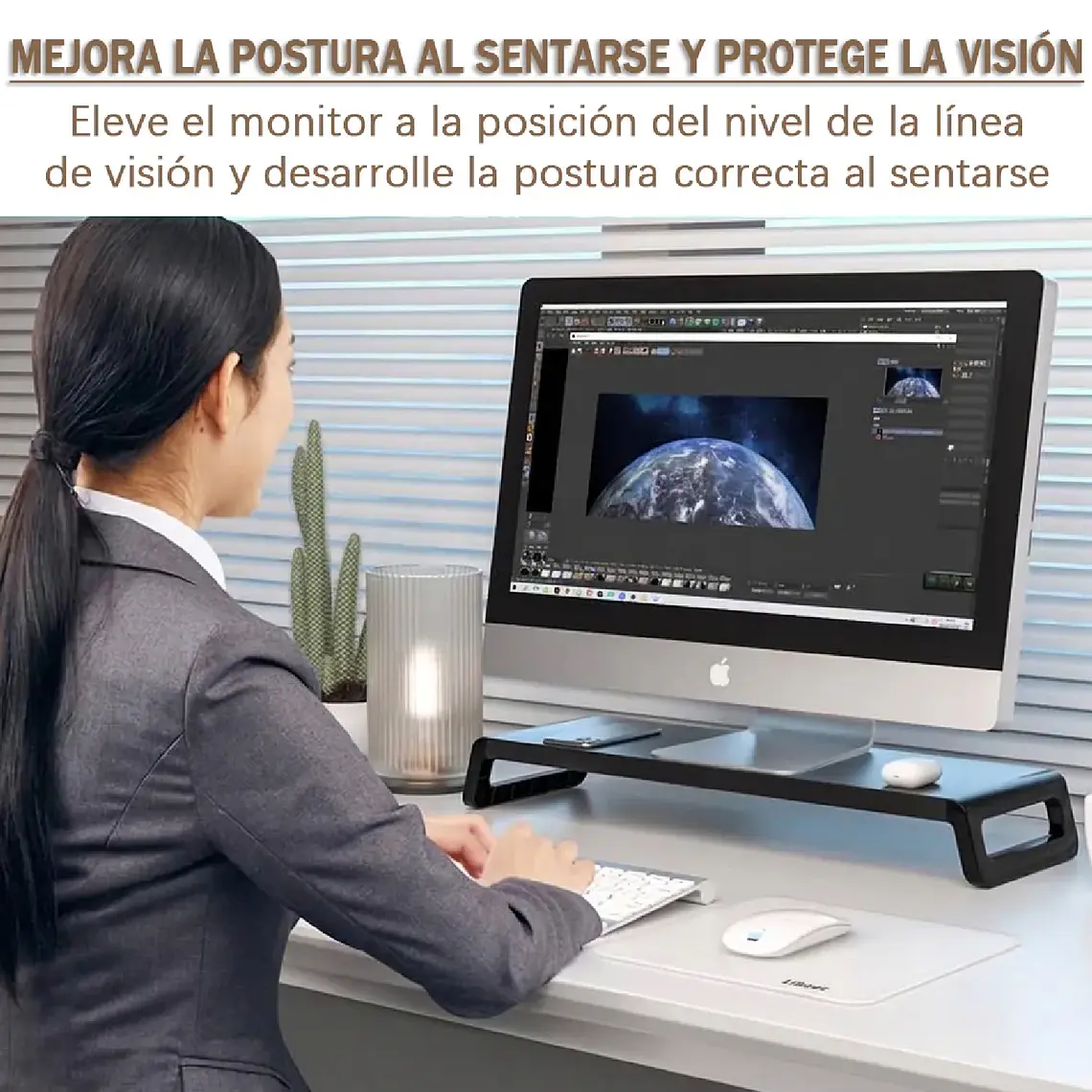 Base Mesa Soporte De Monitor Escritorio Elevador Notebook 5