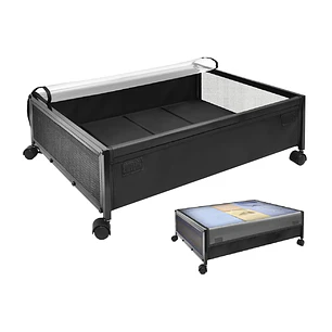 Caja Organizadora De Ropa Bajo La Cama Con Ruedas Y Tapa