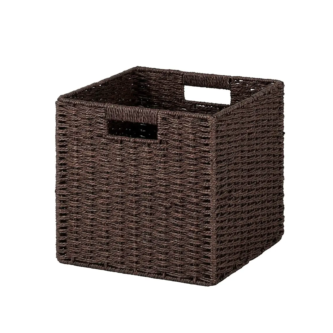 Canasto Organizador De Mimbre De Cuerda De Papel 32x32x32 1