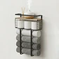 Estante Organizador Toallero De Pared Baño Con Repisa - Miniatura 1