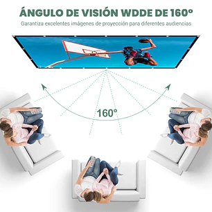Pantalla De Proyeccion Hd Telon Portatil 100 Pulgadas