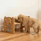 Comedero Bebedero Elevado Ajustable De Bambu Perros Y Gatos - Miniatura 6