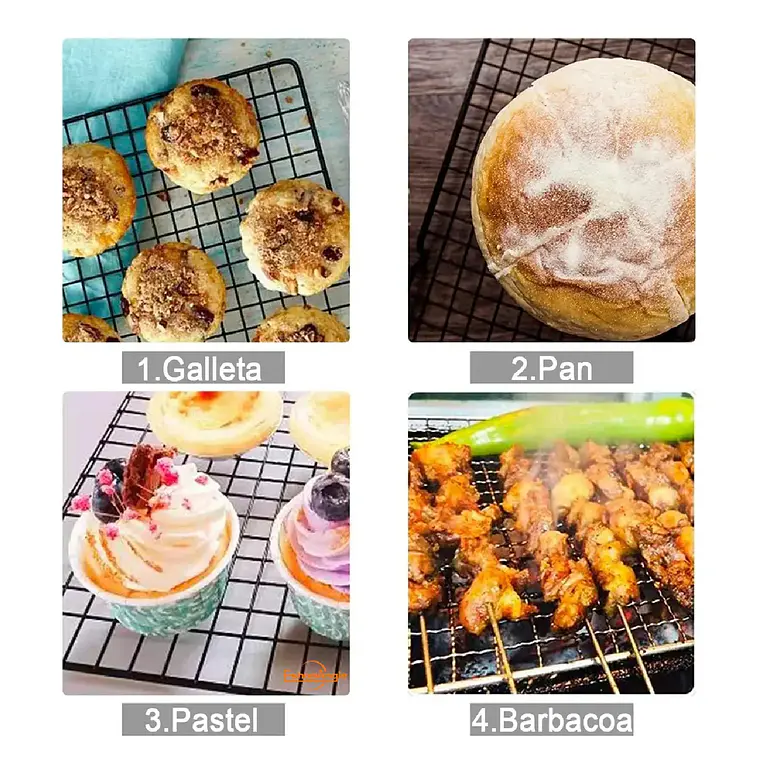 Rejilla Enfriadora Antiadherente Galleta Pan Pizza 4