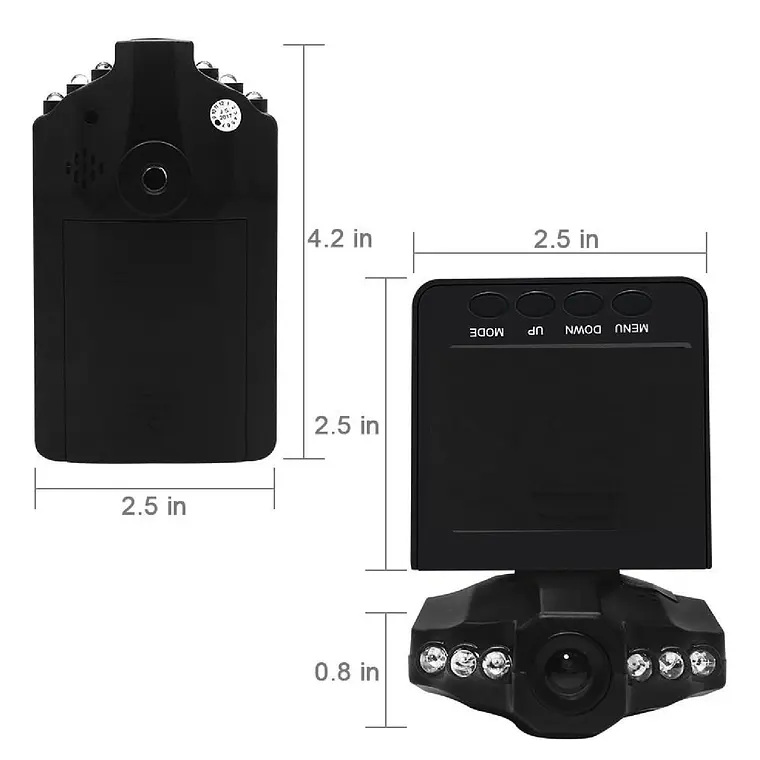 Cámara Seguridad Auto Hd Dvr Dash Hd Lcd 3