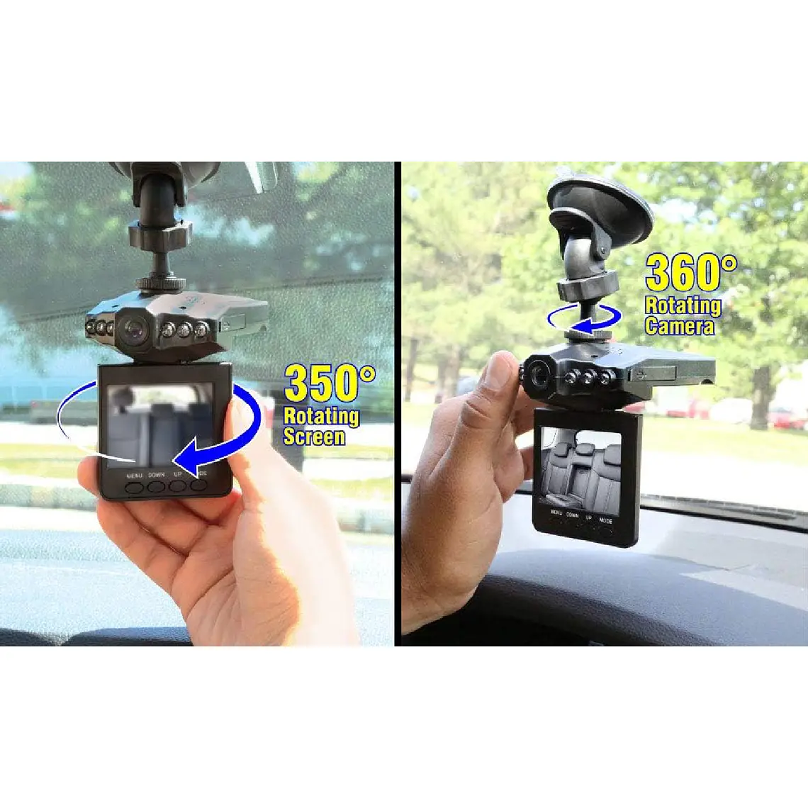 Cámara Seguridad Auto Hd Dvr Dash Hd Lcd 2