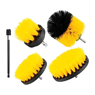 Set 4 Cepillos De Limpieza Para Taladro Auto Hogar Tapiz