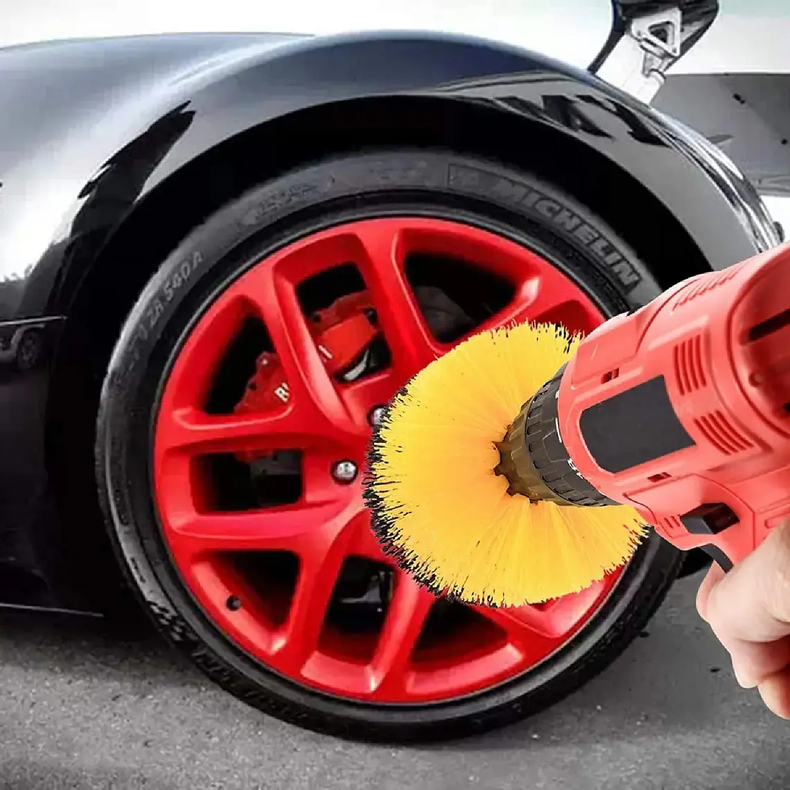 Set 4 Cepillos De Limpieza Para Taladro Auto Hogar Tapiz 3