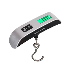 Pesa Balanza Digital Maleta Para Colgar 50kg Con Luz