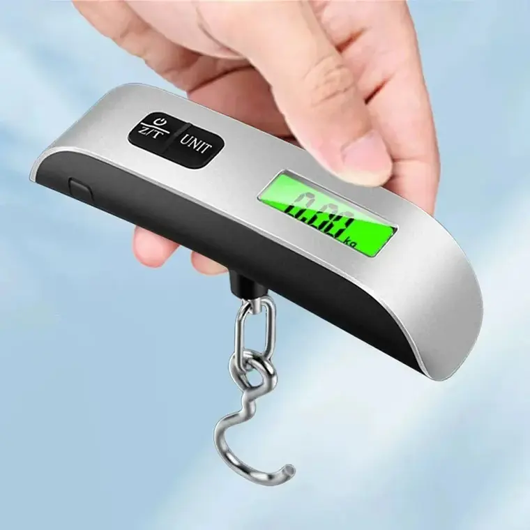 Pesa Balanza Digital Maleta Para Colgar 50kg Con Luz 3