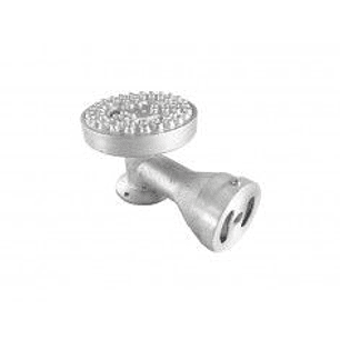 Quemador Fogón Aluminio Rayo 120 Mm Con Codo