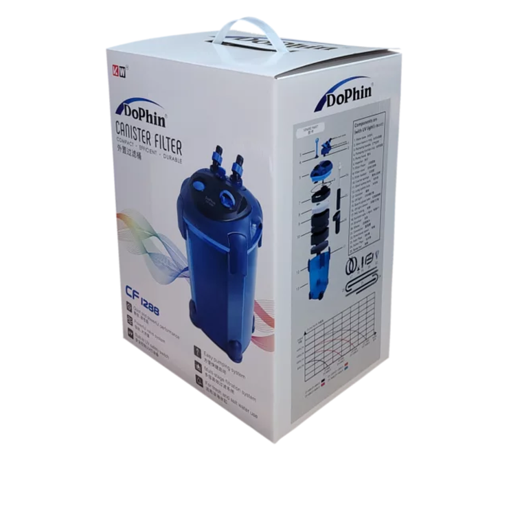 FILTRO EXTERNO CANISTER UV 9W 1200 L/HR DOPHIN CF1288 2