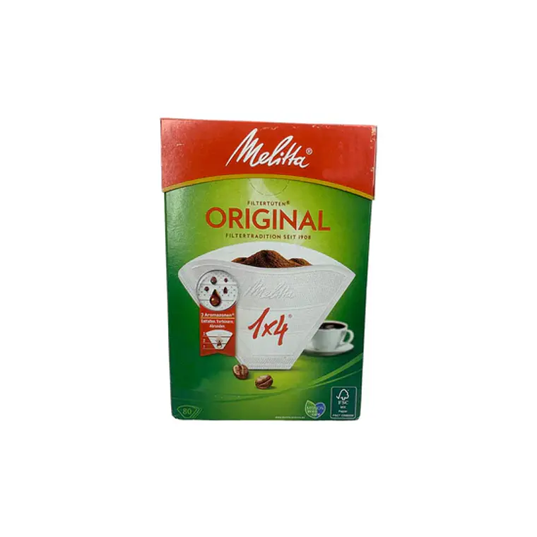 Filtros De Papel 1x4 Para Cafetera Bosch 80 Unidades 1