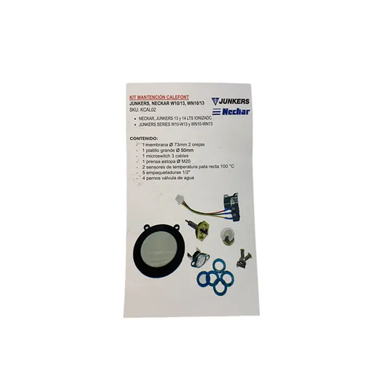 Kit Mantención Calefont Junkers Neckar WD10-13 3