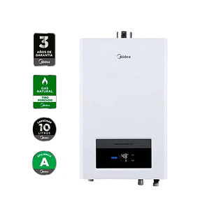 Calefont Midea 10 Litros Gas Natural Tiro Forzado
