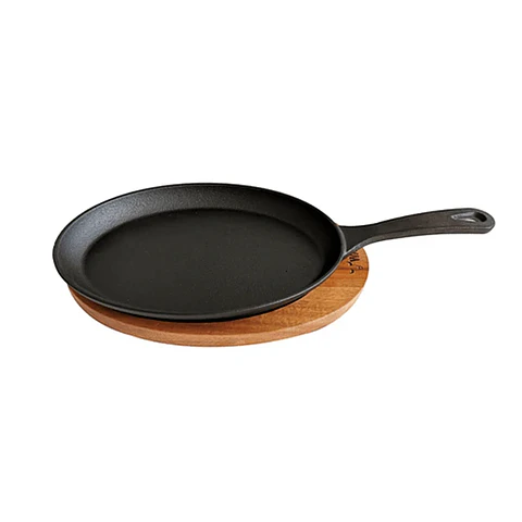 Sartén Iron Cast Base Madera Wayu