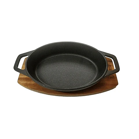 Cacerola Iron Cast Base Madera Wayu