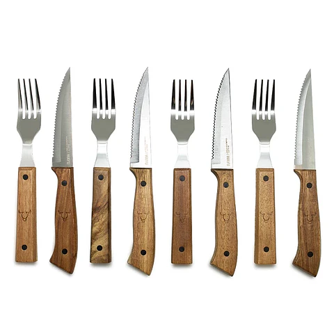 Set Cuchillos y Tenedores Premium 8 Pcs