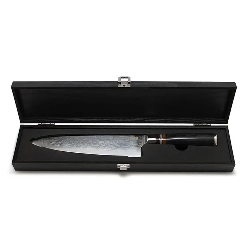 Cuchillo Damascus Black Pakka Wayu Limited 1