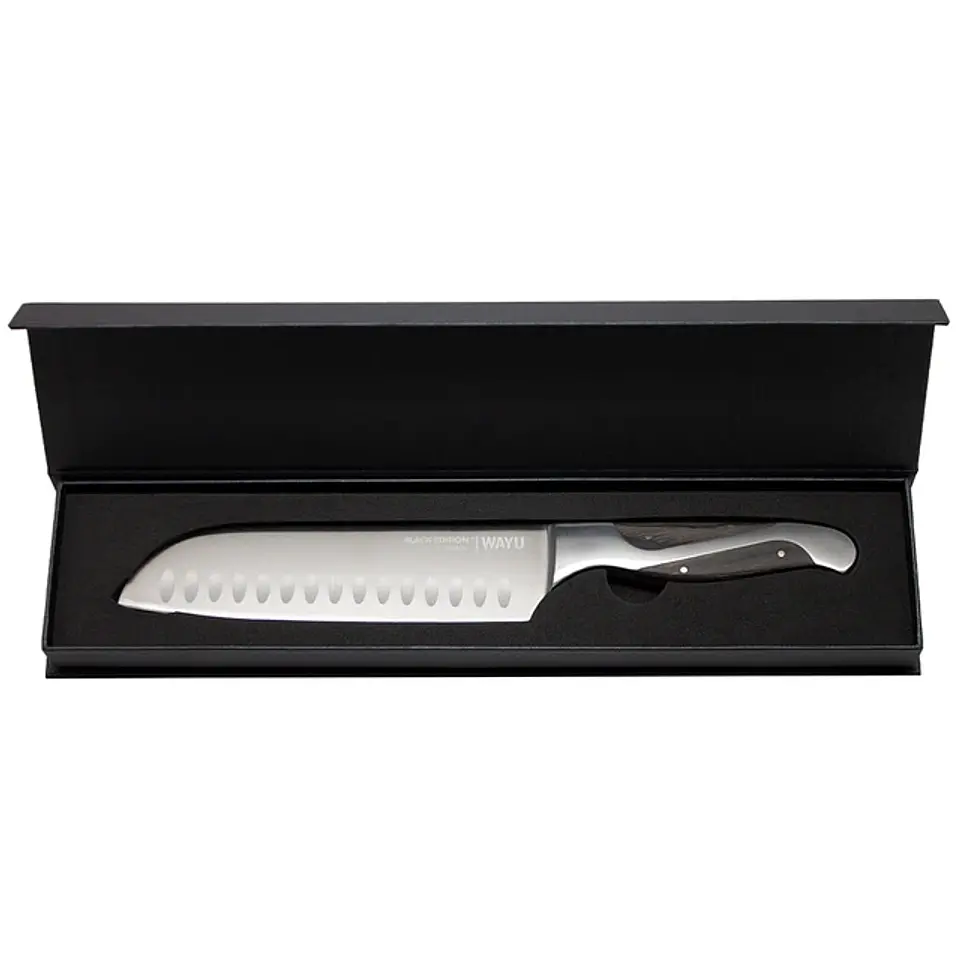 Cuchillo Santoku Black Edition Wayu 1