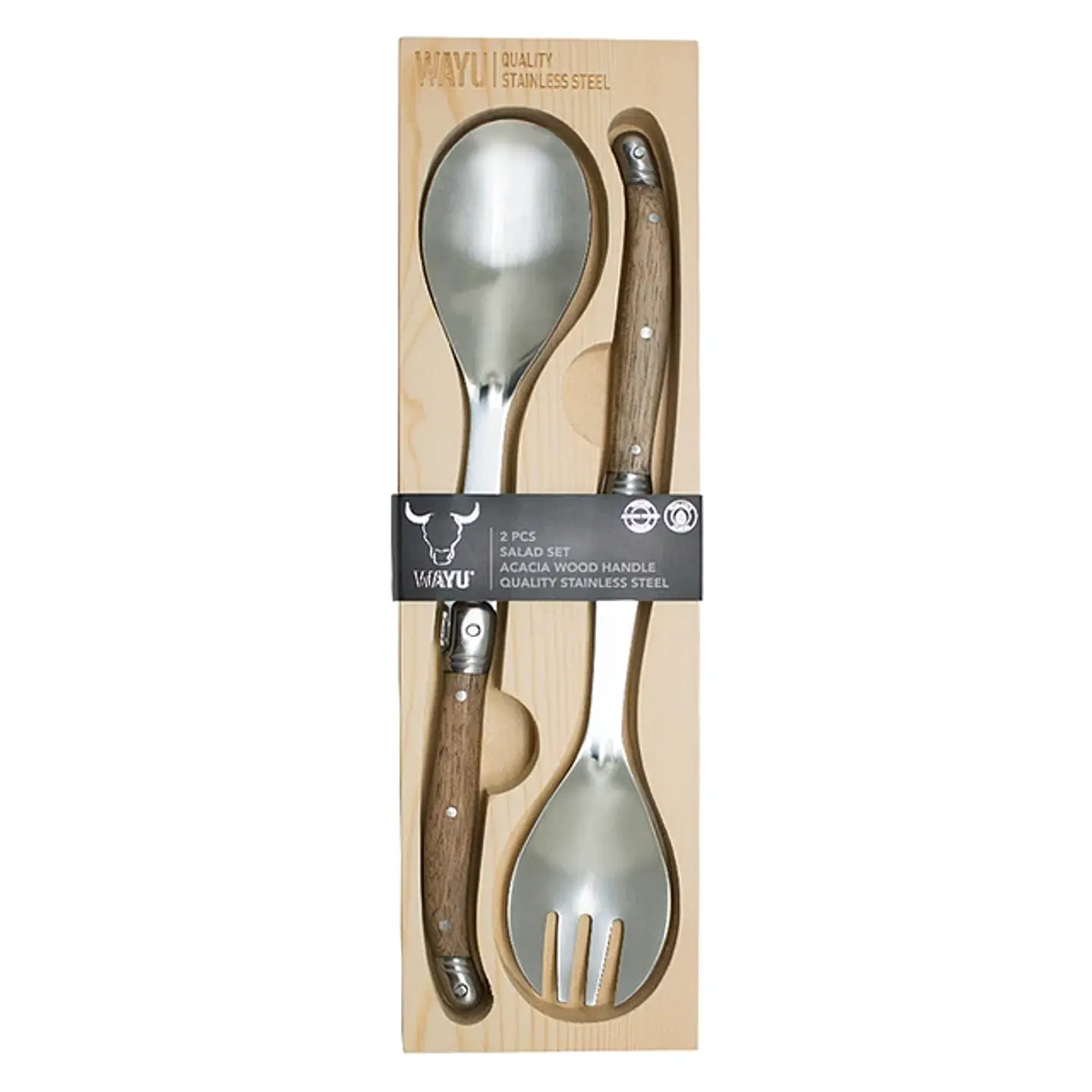 Set Cucharas Ensaladas 2 Pcs Wayu 1