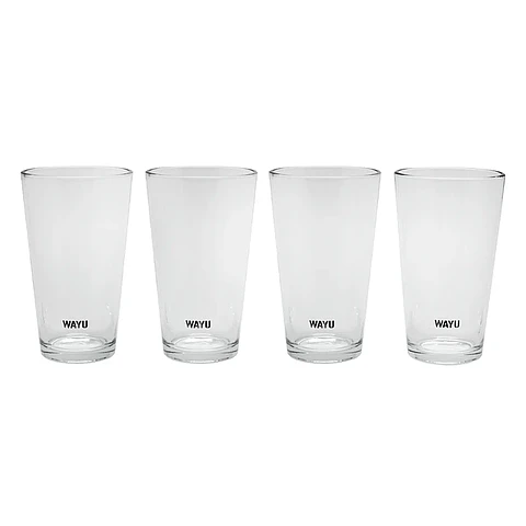 Set 4 Vasos Vidrio Wayu