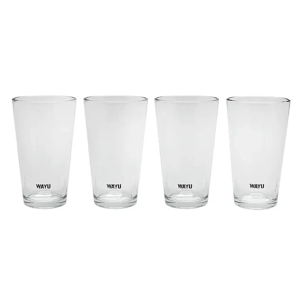 Set 4 Vasos Vidrio Wayu 1