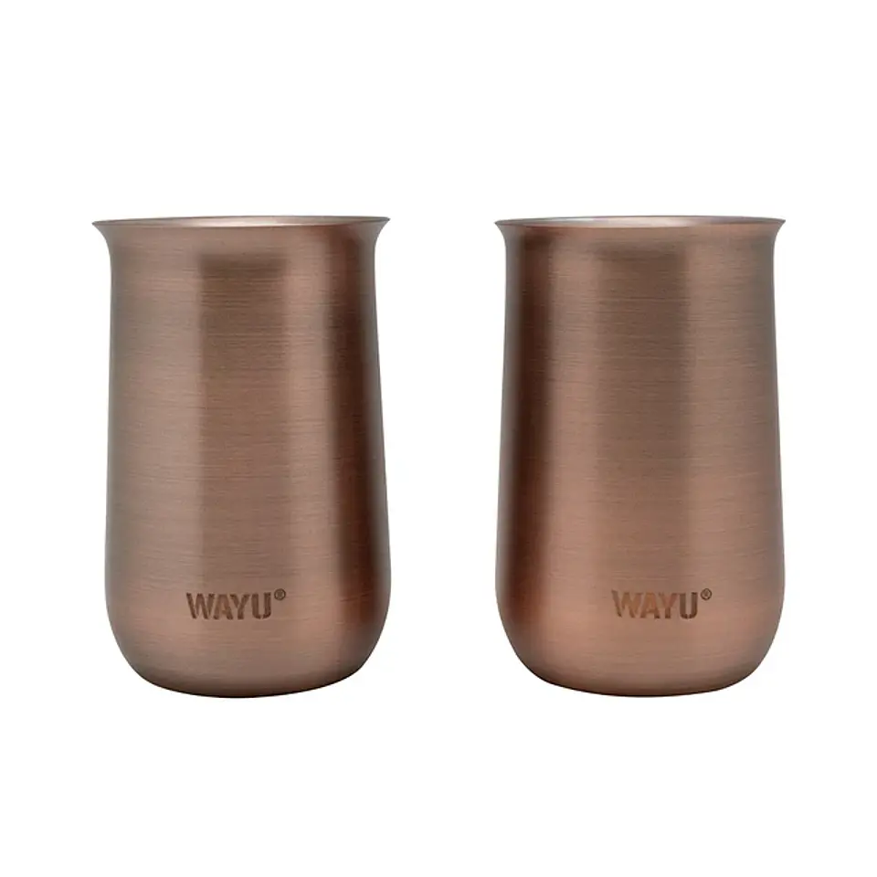 Set 2 Vasos Aperitivo Copper Line Wayu 1