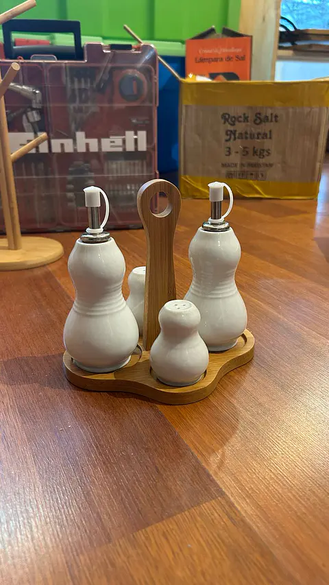 Set Alcuza Base Bamboo