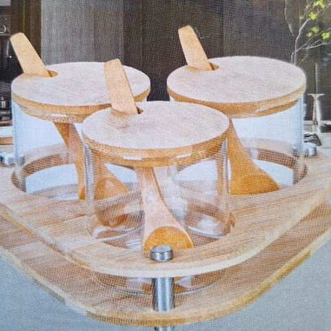 Set Contenedor 3 Pcs Vidrio