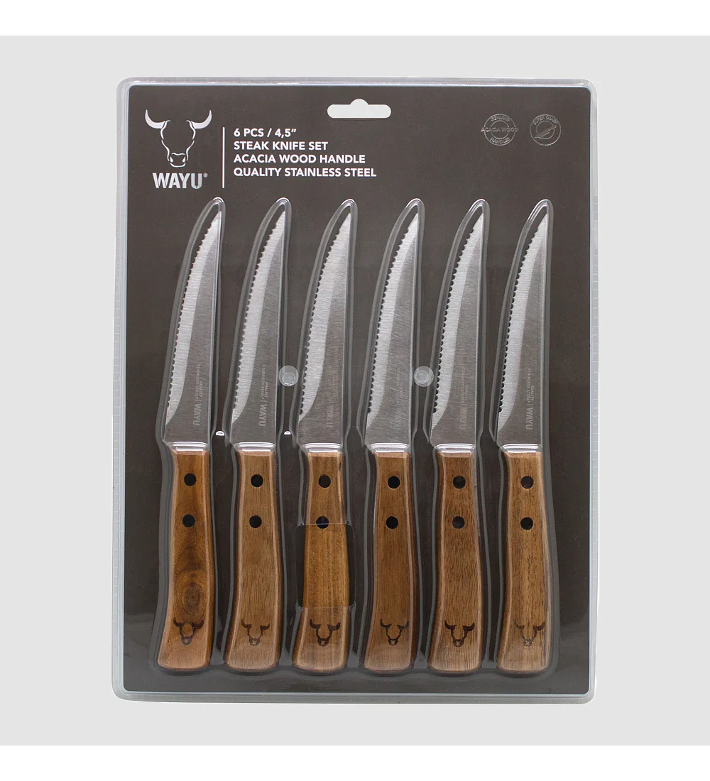 SET CUCHILLOS PRM 6 PCS WAYU