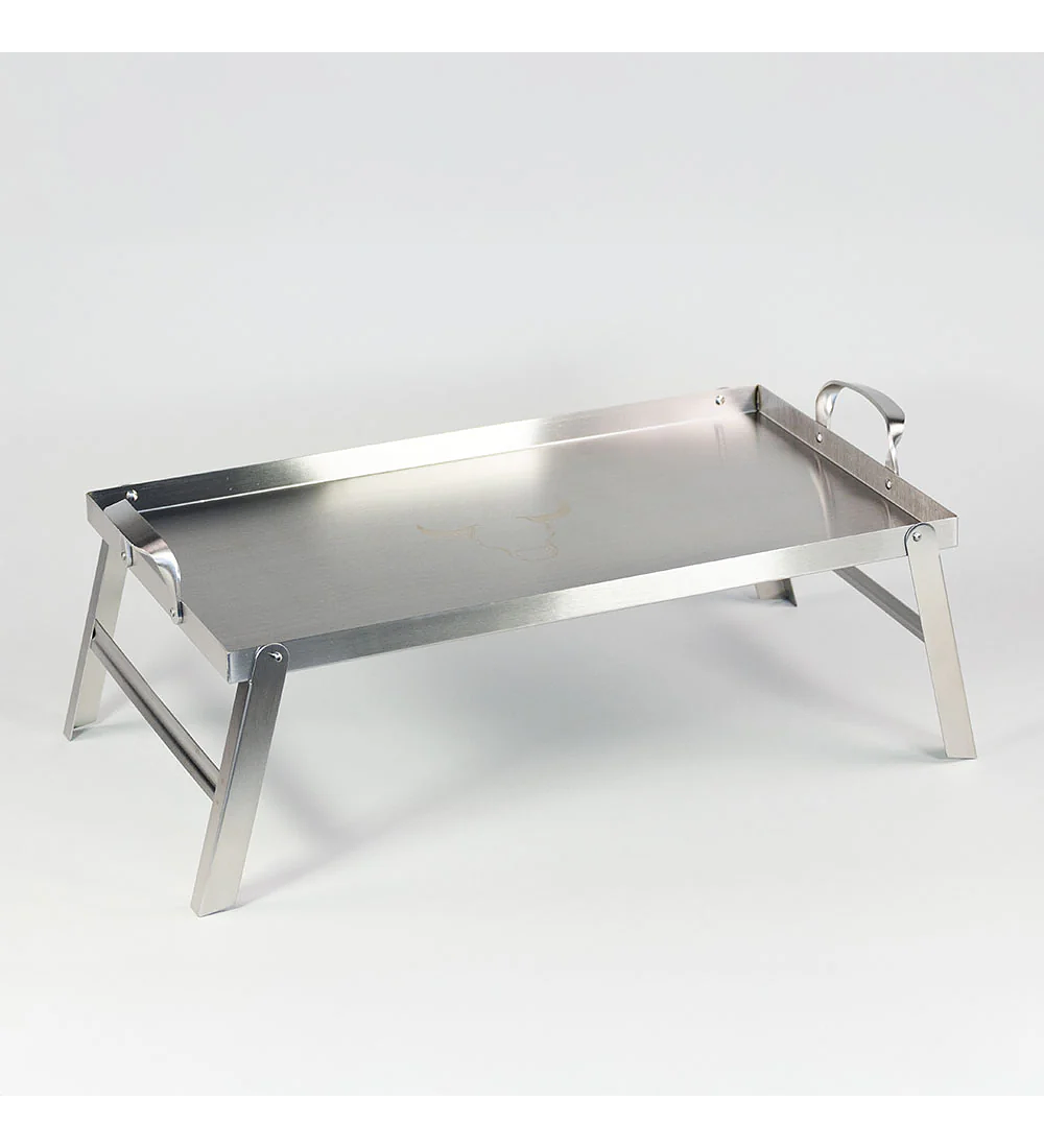 PLANCHA ACERO INOX + SOPORTE ALTURA  48X28X2 WAYU