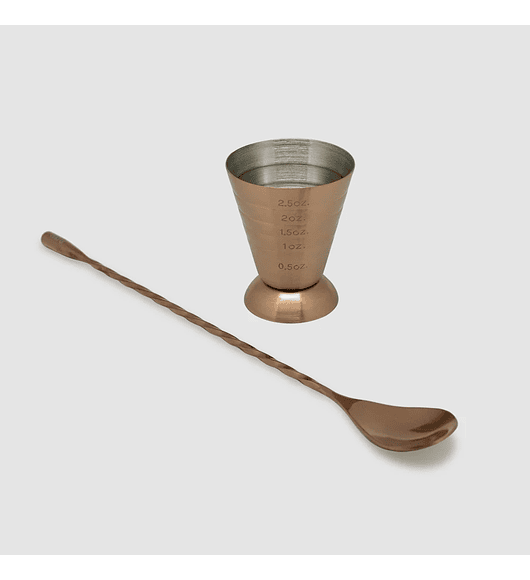 SET MEDIDOR + CUCHARA COPPER LINE WAYU