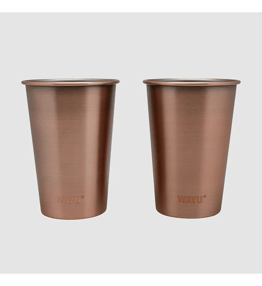 SET 2 VASOS 500ML COPPER LINE WAYU