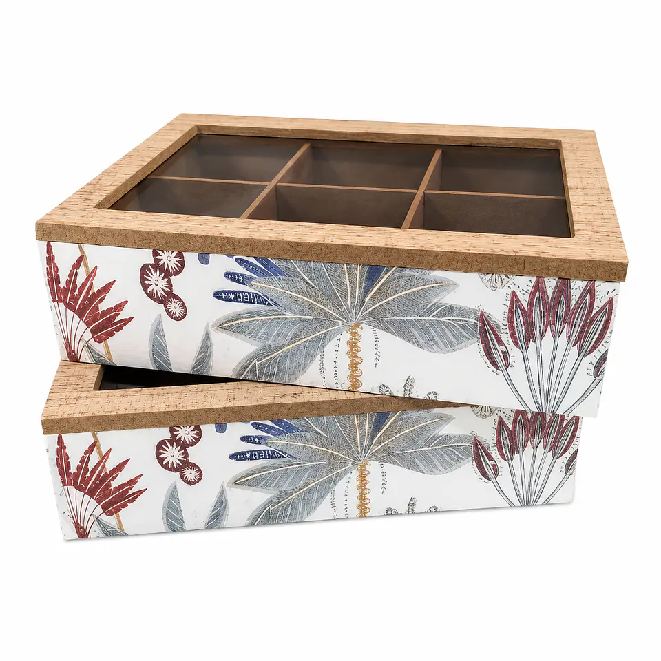 Caja de Té 6 Pcs Flores 1