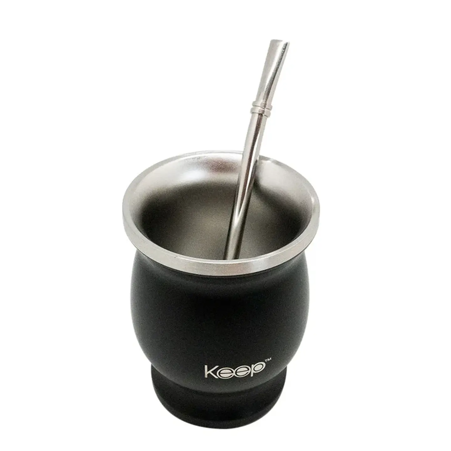 Set Mate + Bombilla Acero Inoxidable Keep 4
