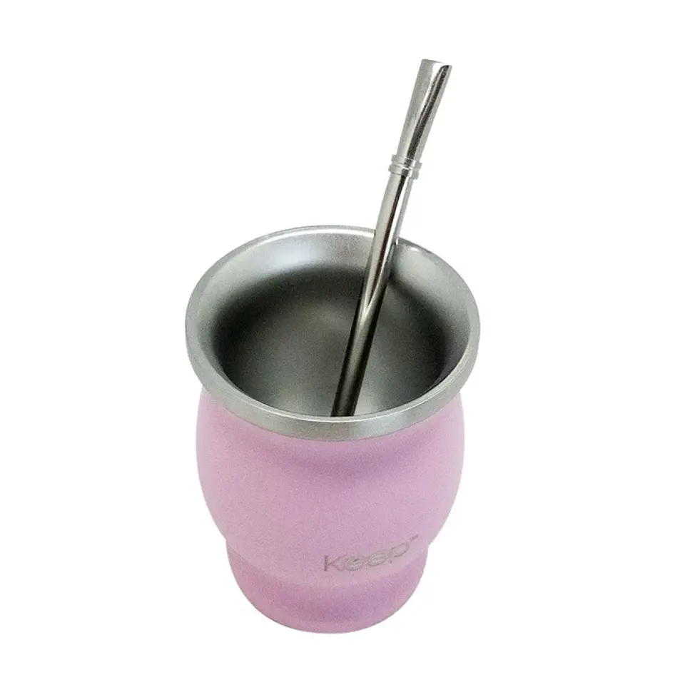 Set Mate + Bombilla Acero Inoxidable Keep 3