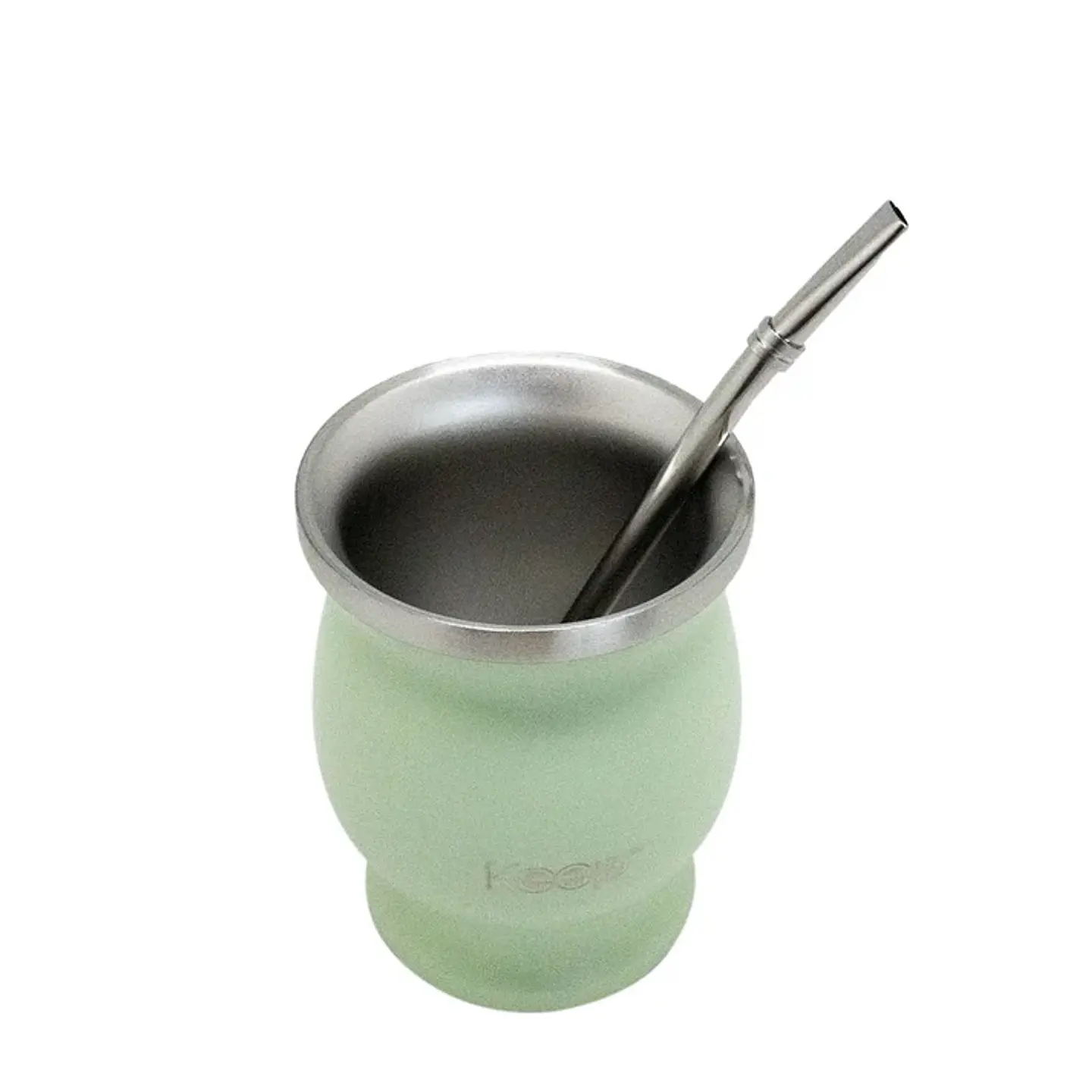 Set Mate + Bombilla Acero Inoxidable Keep 5