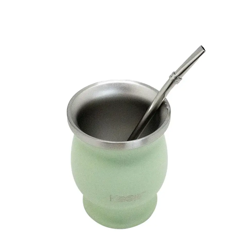 Set Mate + Bombilla Acero Inoxidable Keep 5