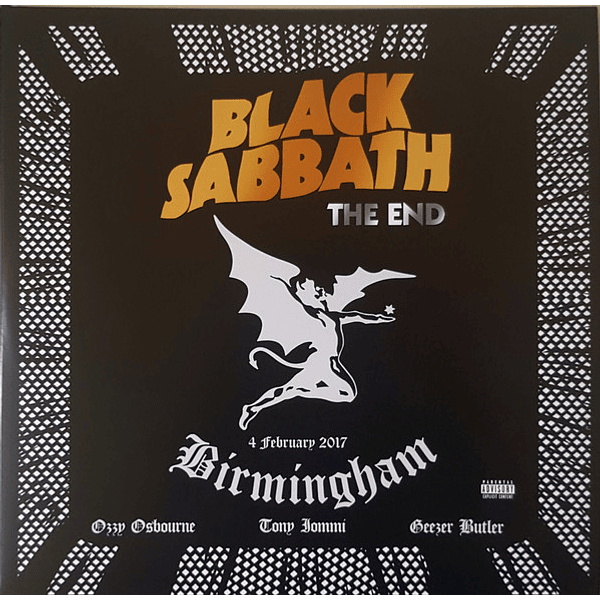 Black Sabbath – The End - 4 February 2017 - Birmingham ( Vinilo Triple, Color Azul)