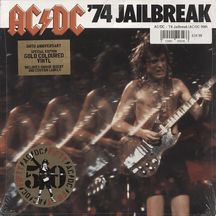 AC/DC – '74 Jailbreak - 50th Anniversary Edition (Vinilo Simple, Color Dorado)
