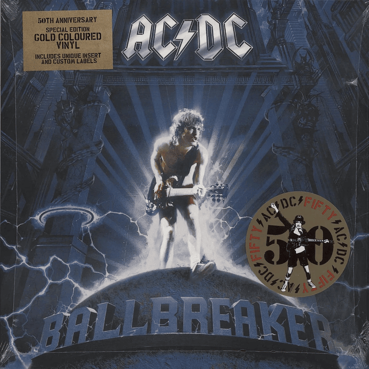 AC/DC – Ballbreaker - 50th Anniversary Edition (Vinilo Simple, Color Dorado) 1