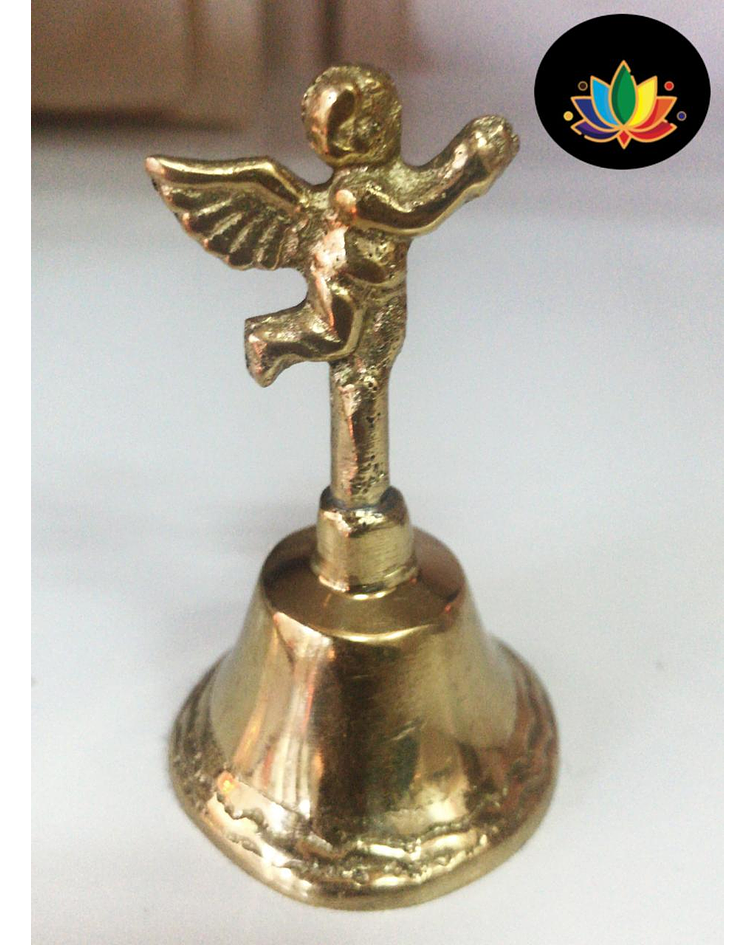 Campana de Bronce con Figura de Angel