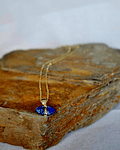 Cadena con  de Lapiz Lazuli ovalado