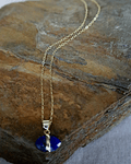 Cadena con  de Lapiz Lazuli ovalado