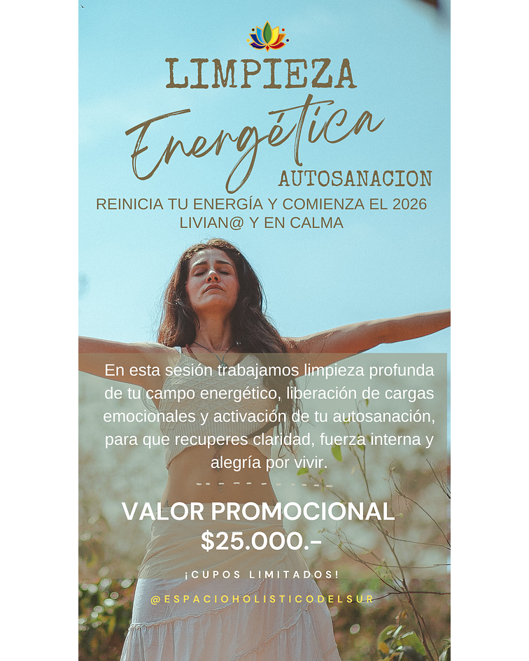 Limpieza Energética y  Auto sanación Verano 2026 
