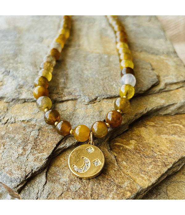 Collar Agata Vena de Dragón