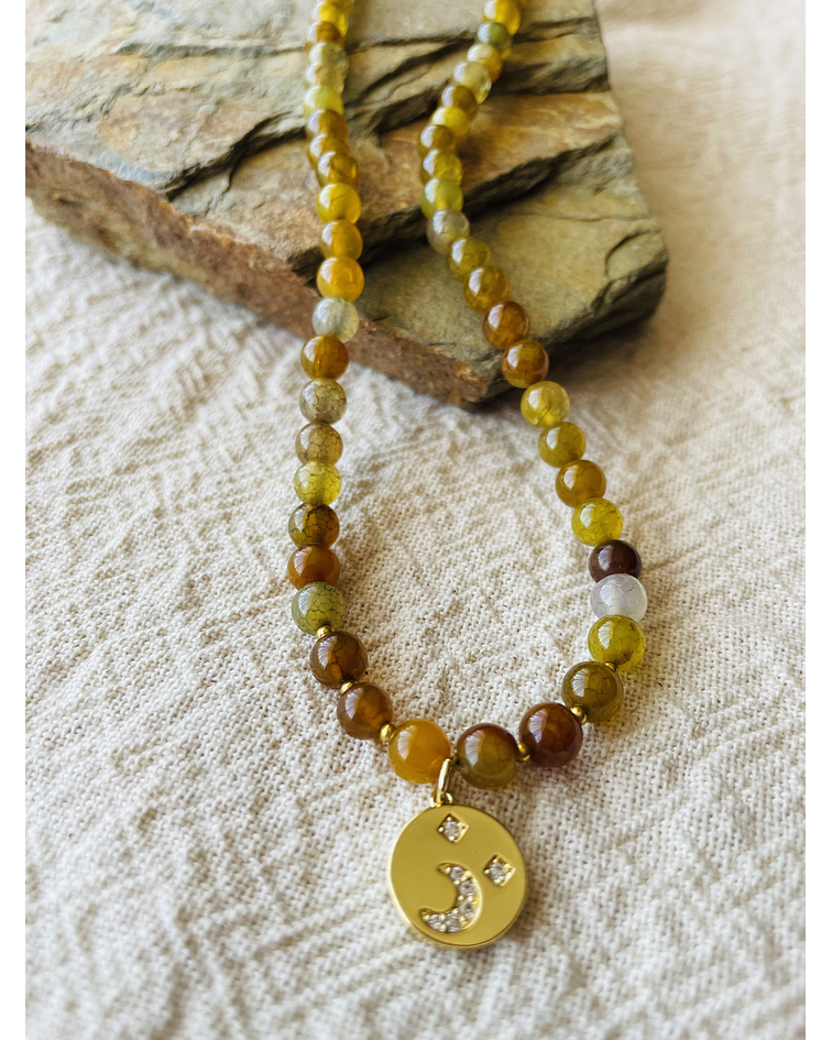 Collar Agata Vena de Dragón