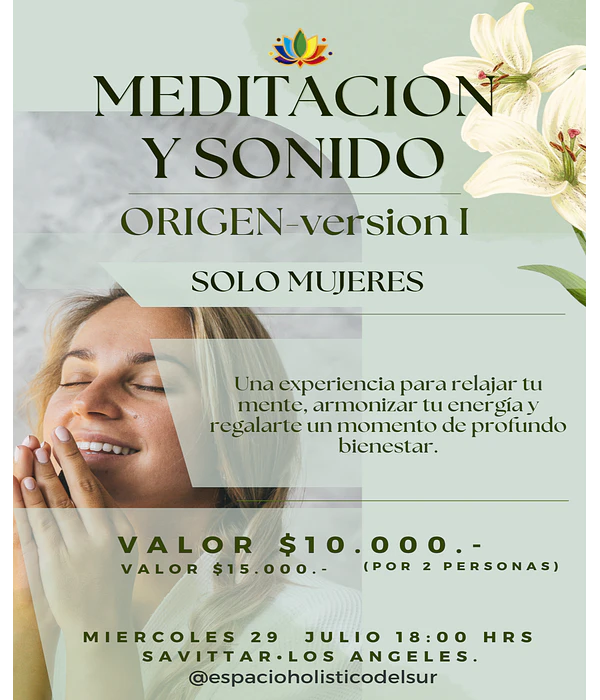 ORIGEN-Encuentro Meditación y Sonido solo Mujeres
