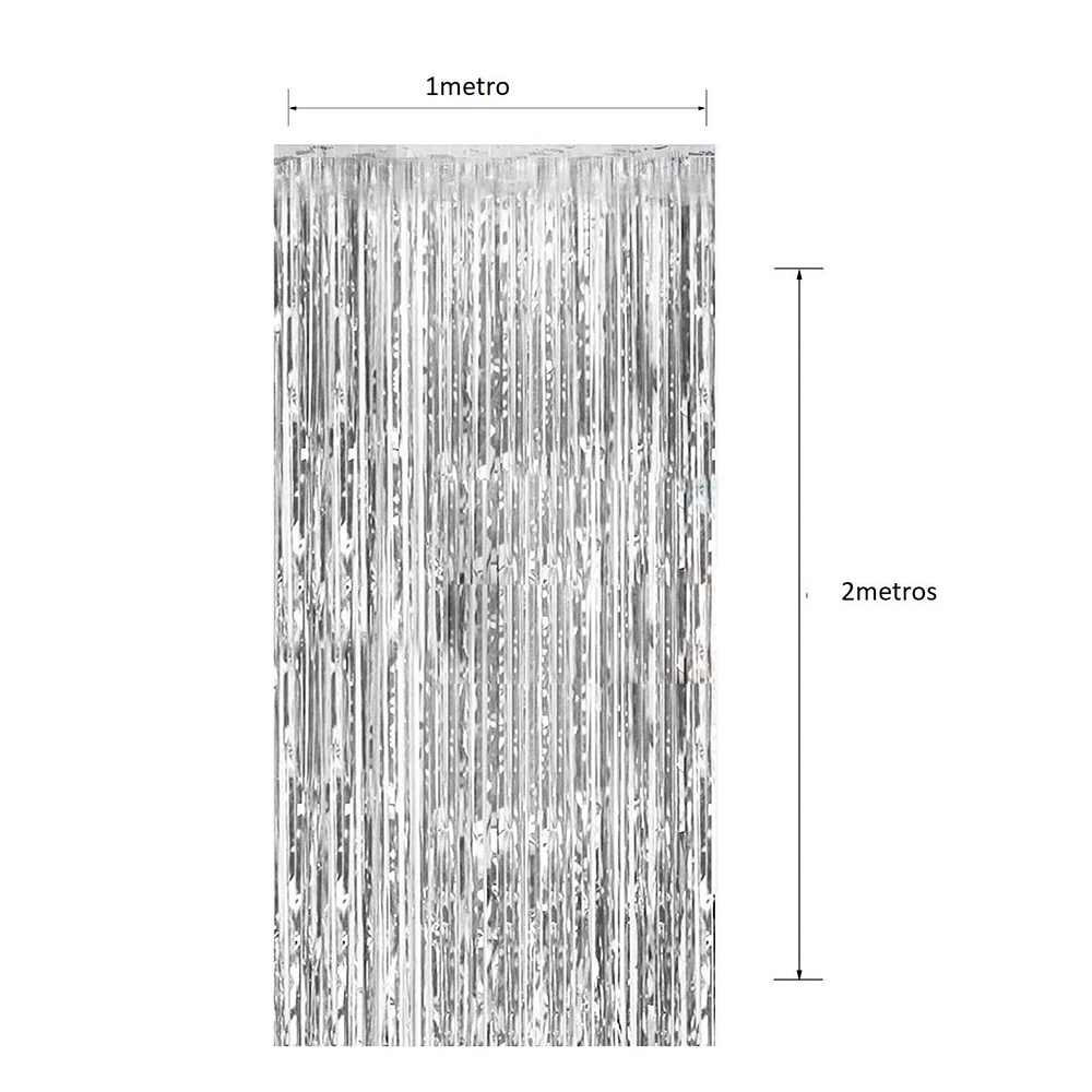 Cortina De Cumpleaños Metalicas De 2 Metros