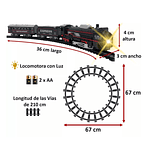 Tren Negro 67 cm Diámetro